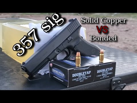 357 sig (Doubletap VS Underwood) Ballistics Gel Test