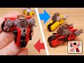 Micro LEGO brick transformer mech - Bikey V2
