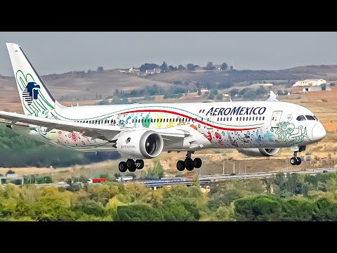 20 MINUTES of SMOOTH Aircraft LANDINGS at MADRID | Madrid–Barajas Airport Plane Spotting [MAD/LEMD]