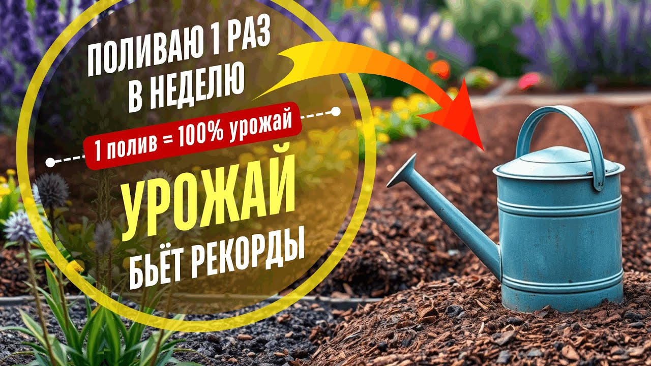 📌 3 СЕКРЕТА УМНОГО ПОЛИВА - КАК поливать х 10 раз меньше, а урожай х 2 раза больше