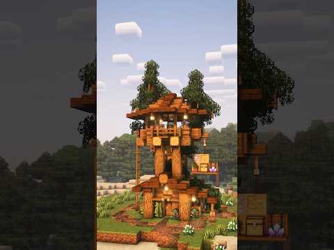 KoalaBuilds - Minecraft: How to Build a Simple Cosy Treehouse | Tutorial