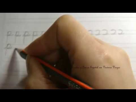 Caligrafía: Cómo escribir la letra p minúscula