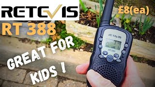 Retevis RT388 The Cheapest PMR Walkie Talkie you can buy in 2023.