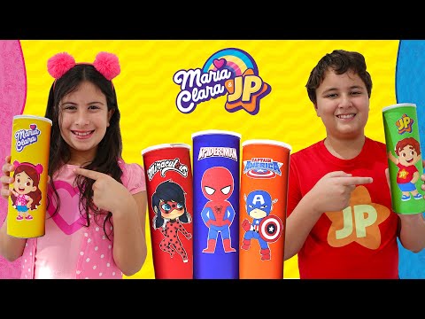 Maria Clara and JP eat fruits and vegetables and become superheroes