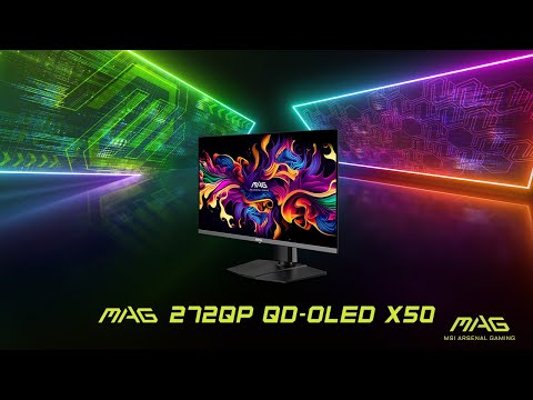 Монітор MSI 26.5" MAG 272QP QD-OLED-X24 (9S6-3CF89A-001) QD-OLED Black 240Hz