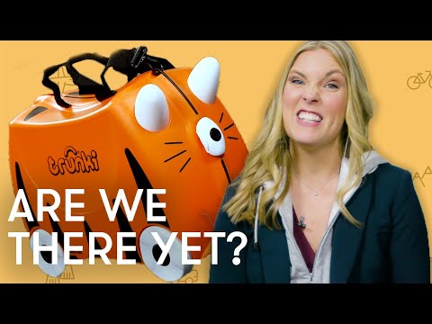 Trunki kelioninis lagaminas su ratukais vaikams | Terrance video