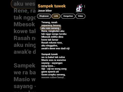 (Lirik google) Sampek tuwek - Jasun biber // tiktok version