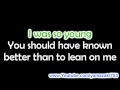 Kelly Clarkson - Because of you - Karaoke 