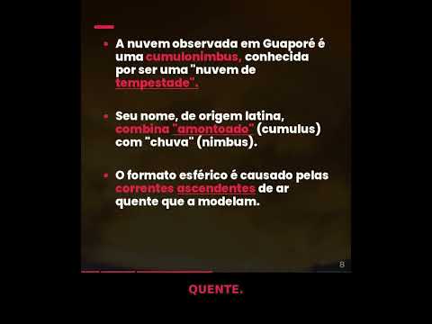 Nuvem em formato de bola na Serra: o espetáculo celeste que esconde uma lição meteorológica