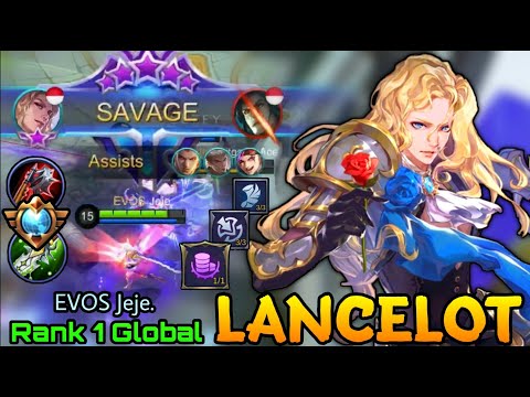 Lancelot Perfect SAVAGE! Become One with The Sword!! - Top 1 Global Lancelot by Jeje. - MLBB