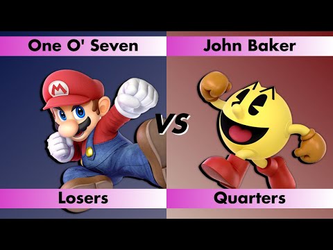 TAABF 4 - Singles - Losers Quarters - John Baker (Pac-Man) vs One O' Seven (Mario)
