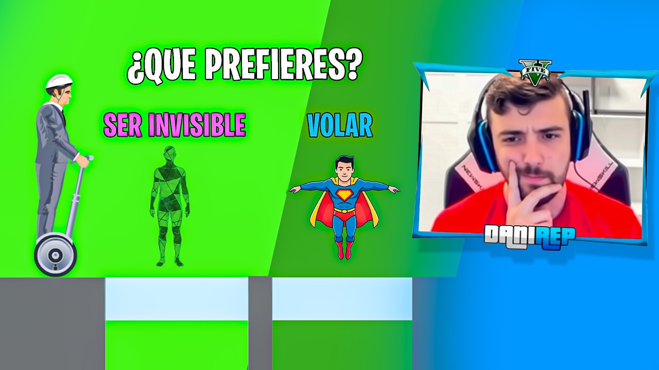 ¿SER INVISIBLE o PODER VOLAR? - Happy Wheels