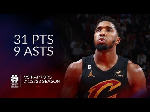 Donovan Mitchell 31 pts 9 asts vs Raptors 22/23 season
