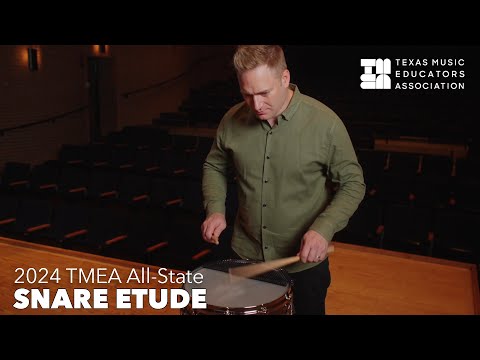 Vic Firth Artist Performance | TMEA 2024-25 All State Percussion Audition Etude: Snare Drum