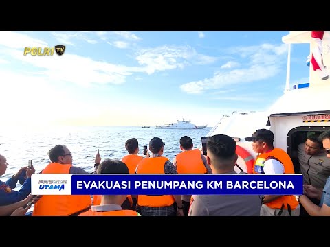 KAPOLDA SULUT PIMPIN EVAKUASI PENUMPANG KM BARCELONA 5.A YANG TERBAKAR DI TALISE