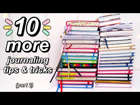 10 MORE journaling tips and tricks (for beginners) - really easy!! (part 2)