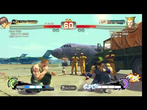 Guy (HypeDojo) vs Guile (Me) Super Street Fighter 4 Arcade Edition