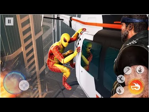 Amazing Spider Rope Superhero Part-1 | Rescue City Spider Rope Hero Android GamePlay | By Game Crazy