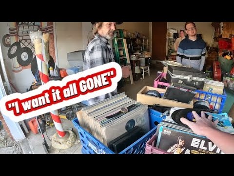 We struck VINYL GOLD at this GARAGE SALE!!!