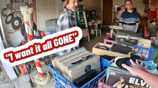 We struck VINYL GOLD at this GARAGE SALE!!!