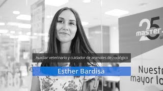 Esther Bardisa, estudia el curso de auxiliar de veterinaria y cuidador de animales de zoológicos en MasterD Esther Bardisa, estudia el curso de auxiliar de veterinaria y cuidador de animales de zoológicos en MasterD
