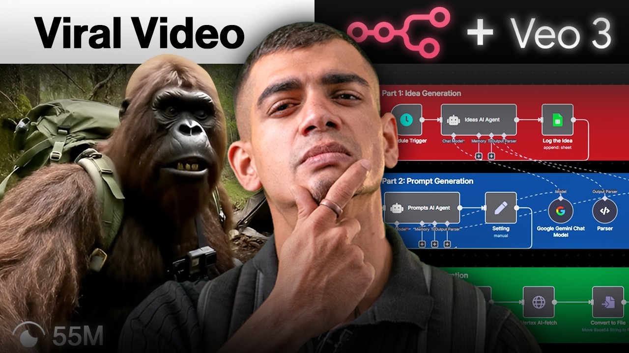 This is How I Automated Viral AI Videos for FREE (n8n + Veo 3)
