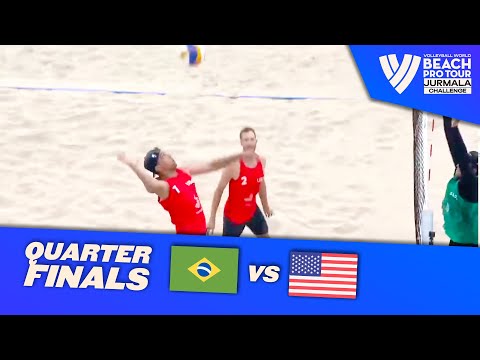 Vitor Felipe/Renato vs. Crabb Tr./Brunner - Quarter Finals Highlights Jurmala 2023 #BeachProTour