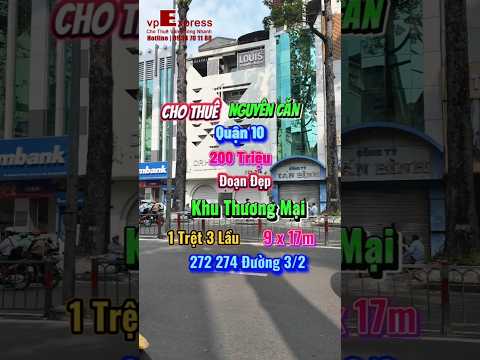 Cho thuê tòa nhà 272–274 Đường 3/2, Phường Hòa Hưng