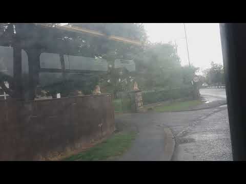 Storming up the bank High Revs & Flat out!! Arriva North East Volvo B9TL NK64 FSG/ 7402