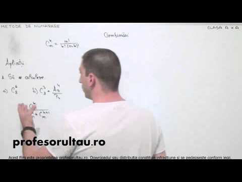 11   cls10   Metode de numarare   combinari   aplicatii   partea 1 - profesorultau.ro