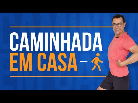 🔴 CAMINHADA EM CASA para EMAGRECER | 10 minutos | AO VIVO | Ginástica Iniciantes | Aurélio Alfieri