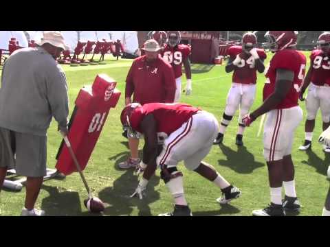 Alabama DE A'Shawn Robinson back at practice - Aug. 20, 2014