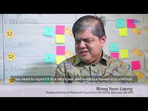 Image of the video: AGENDA Interview with Malaysian Disability Rights Advocate