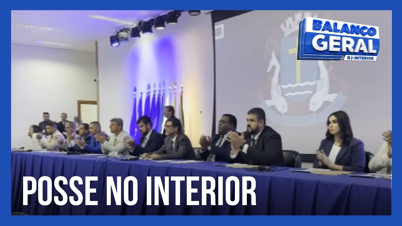 Prefeitos, vice-prefeitos e vereadores tomam posse no interior do estado do Rio