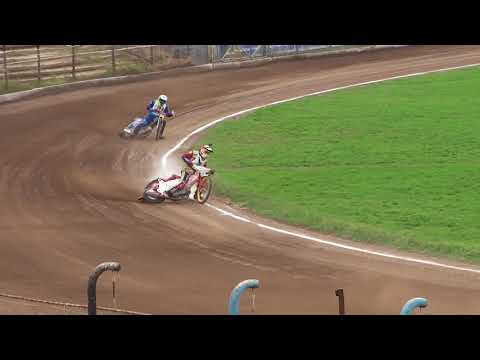 Speedway Braila Etapa II Campionatul Romaniei 2018 (08.07) seniori mansa 2 (crash Popa Sorin)
