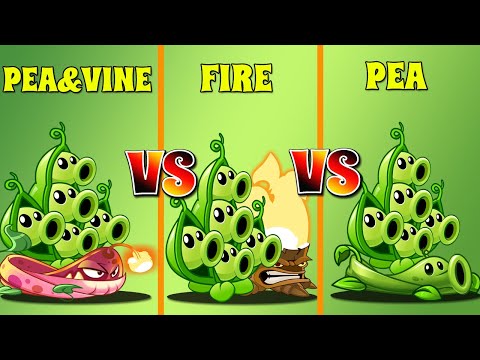 Plants Vs Zombies 2 Pea Pod&Torchwood Vs Pesa&Vine-That Team Plant Will Win? PvZ 2