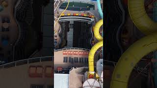 MSC World America top deck center view pool slide by Drone July19 2025 #cruise #msccruises
