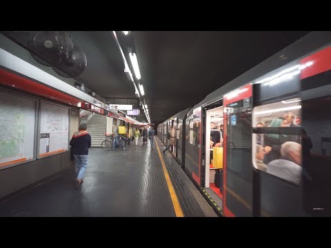 Italy, Milan, metro ride from Duomo to Cordusio