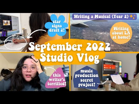 Star Signs Rewrite & Reading (!!!), Secret Projects & Los Angeles | September 2022 Studio Vlog