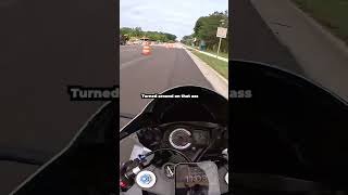 Biker broke his mirror so he tried to stop him 😱 @ItzTaeYT