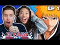 WE ARE FINALLY STARTING BLEACH FIRST TIME Watching Bleach Ep 1 Reaction
