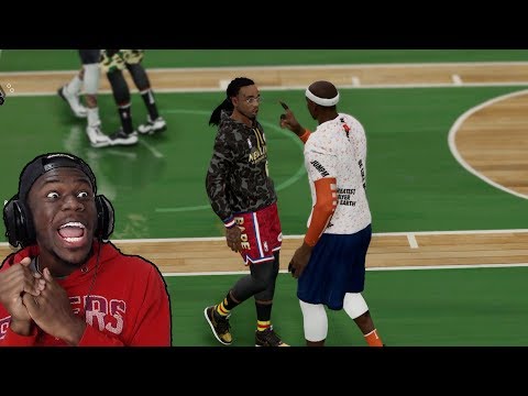 QUAVO GETS INTO FIGHT ON COURT IN NBA LIVE 19!!