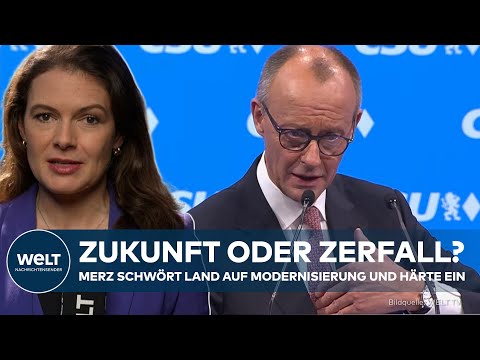Video Thumbnail: ZUKUNFT ODER ZERFALL? Brandrede ‒ Merz fordert radikale Reformen und warnt vor nationalem Stillstand