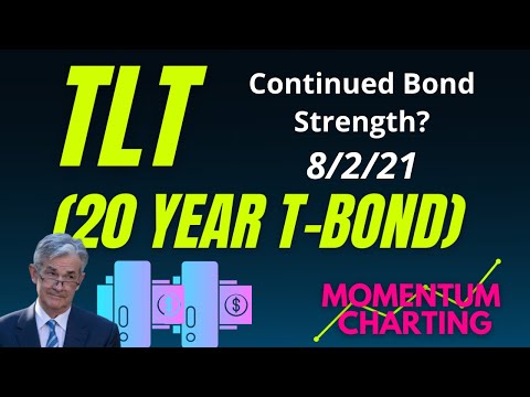 TLT ( 20 Year Treasury Bond ETF ) Stock Update 8/2/21 - TLT continues it's upward Momentum!