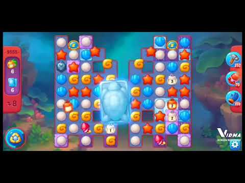 Fishdom. 9555 hard level no boosters and diamonds. 21 move