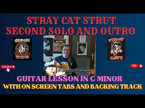 STRAY CAT STRUT SECOND SOLO ( WITH TABS AND BACKING TRACK )