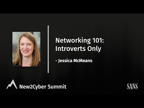 Networking 101: Introverts Only