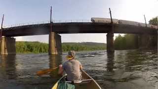preview picture of video 'Rapids under Muncy Rail Road Bridge'