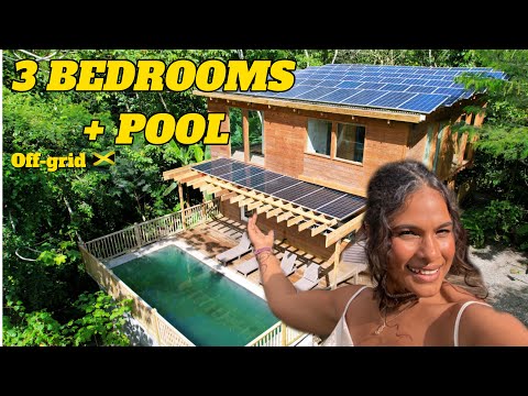 Tour of My 3-Bedroom Off-grid Cabin with Pool in Jamaica 🇯🇲 