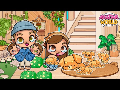 NUESTRA MASCOTA TIENE PERRITOS CACHORROS BEBÉS 🐶🍼 en Avatar World | Alicia Gameplays 🩷